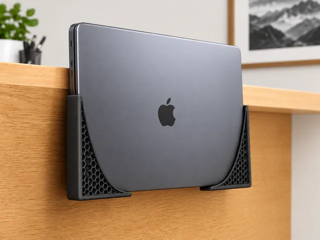 Laptop MacBook Vertical Holder – Honeycomb Design