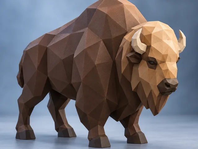 Low Poly Bison