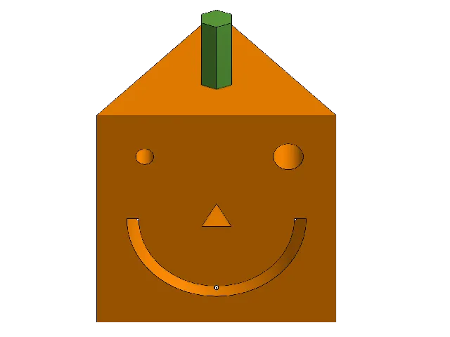 The sweetest low poly pumpkin in the world