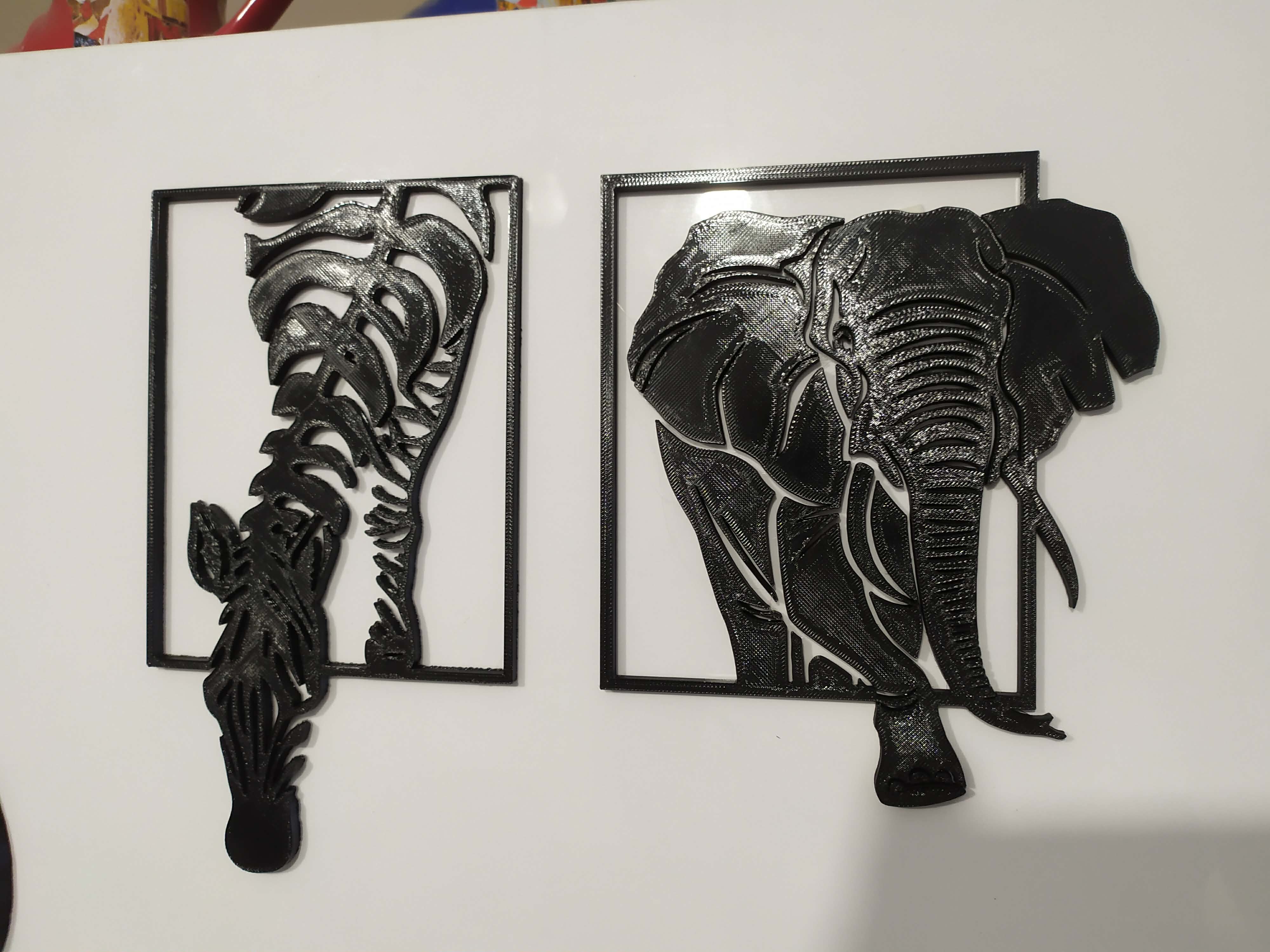 Elefant. Wall panel 3D model