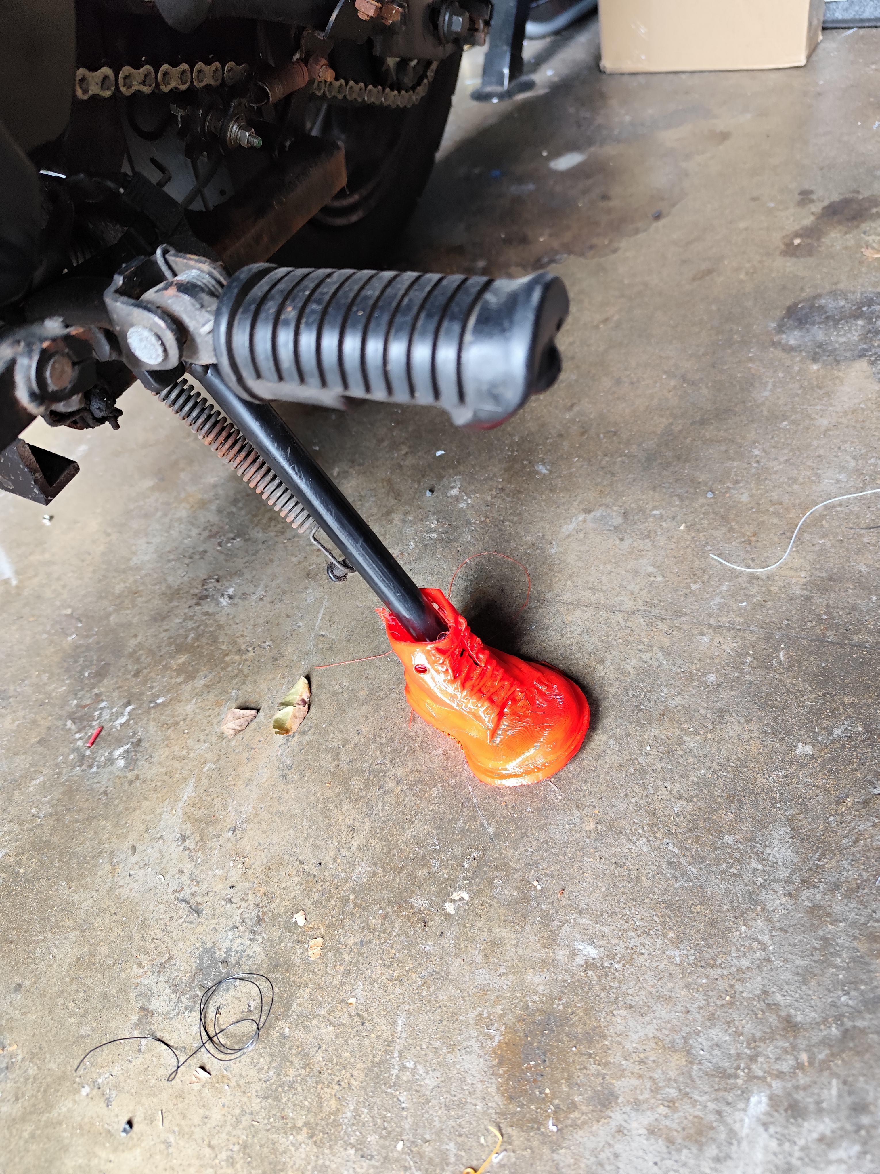 doctor martin footwear for motorcycle sidestand