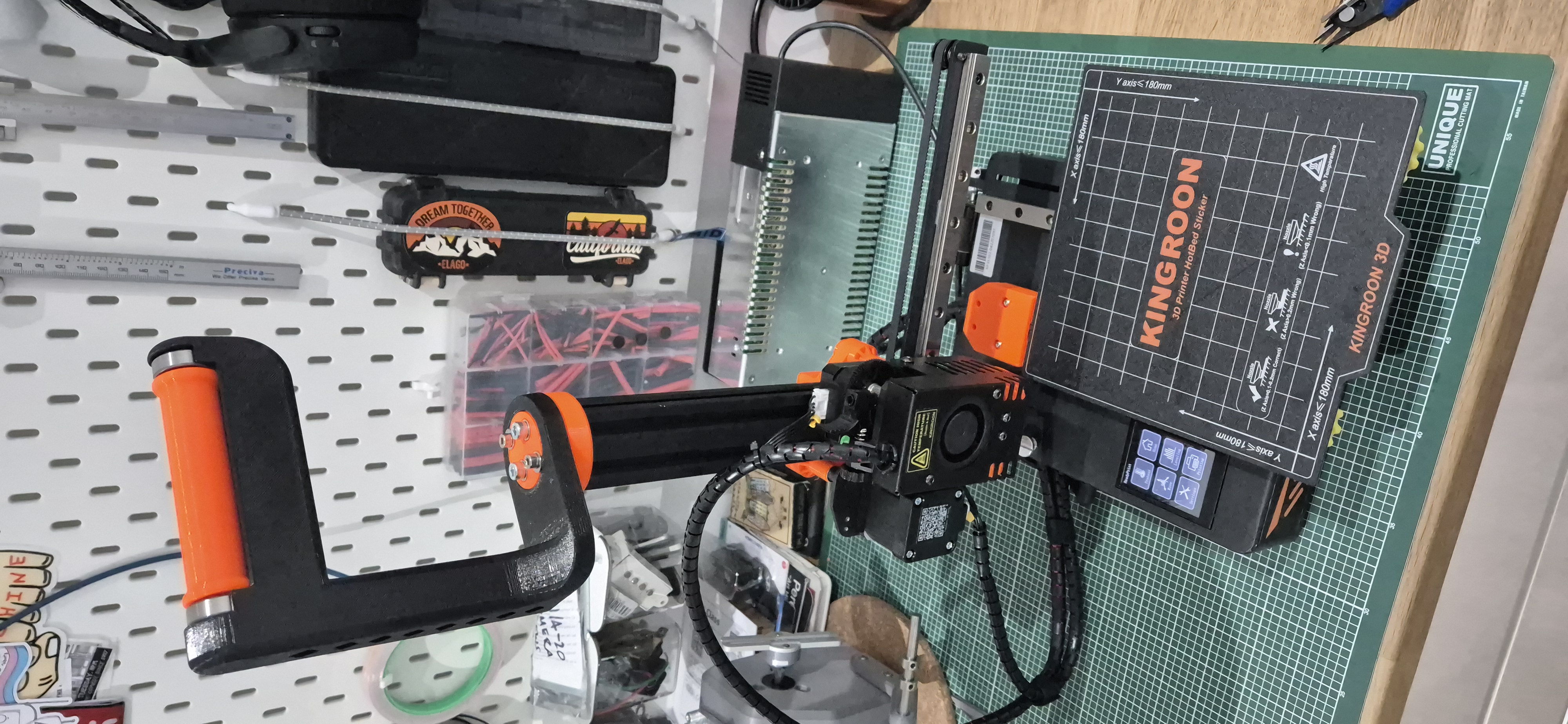 Remix of Kingroon KP3S Spool Holder for LMaker Dual Rail Mod