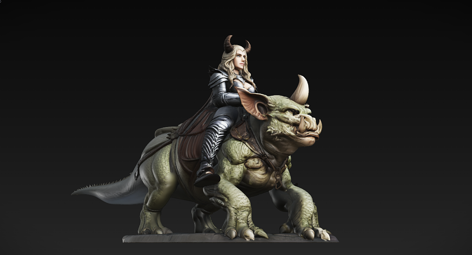 Infernal Beast Rider – Fantasy Display Model