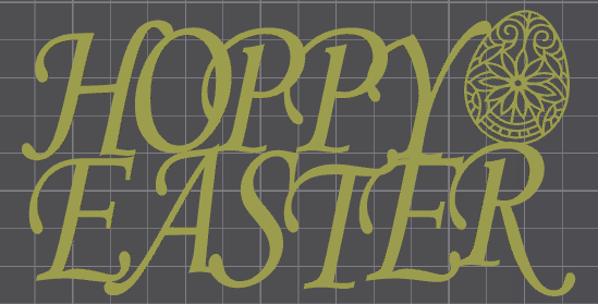 Hoppy Easter lettering wall art