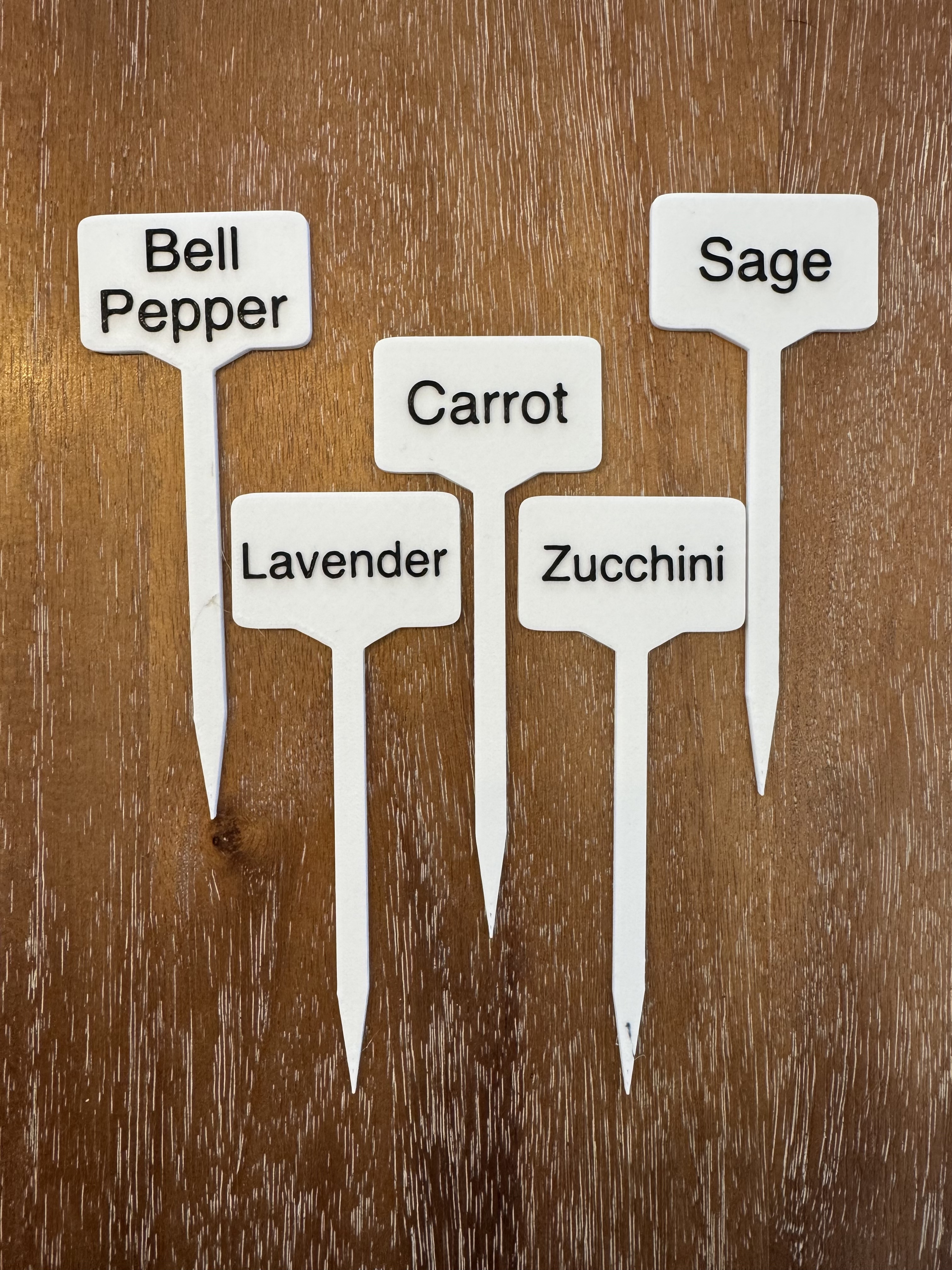 Garden Label with Custom Plant Names (Medium Size)
