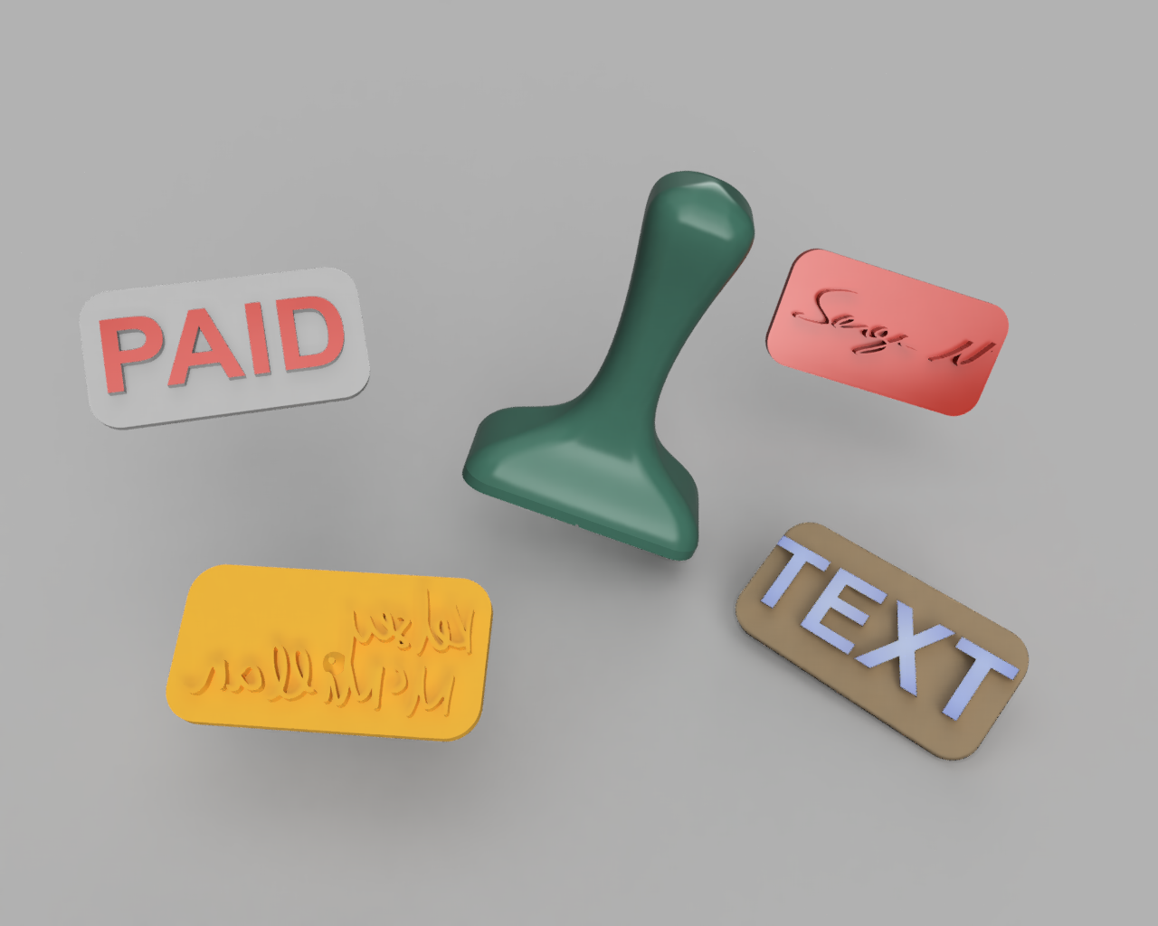 Stamp handle and die