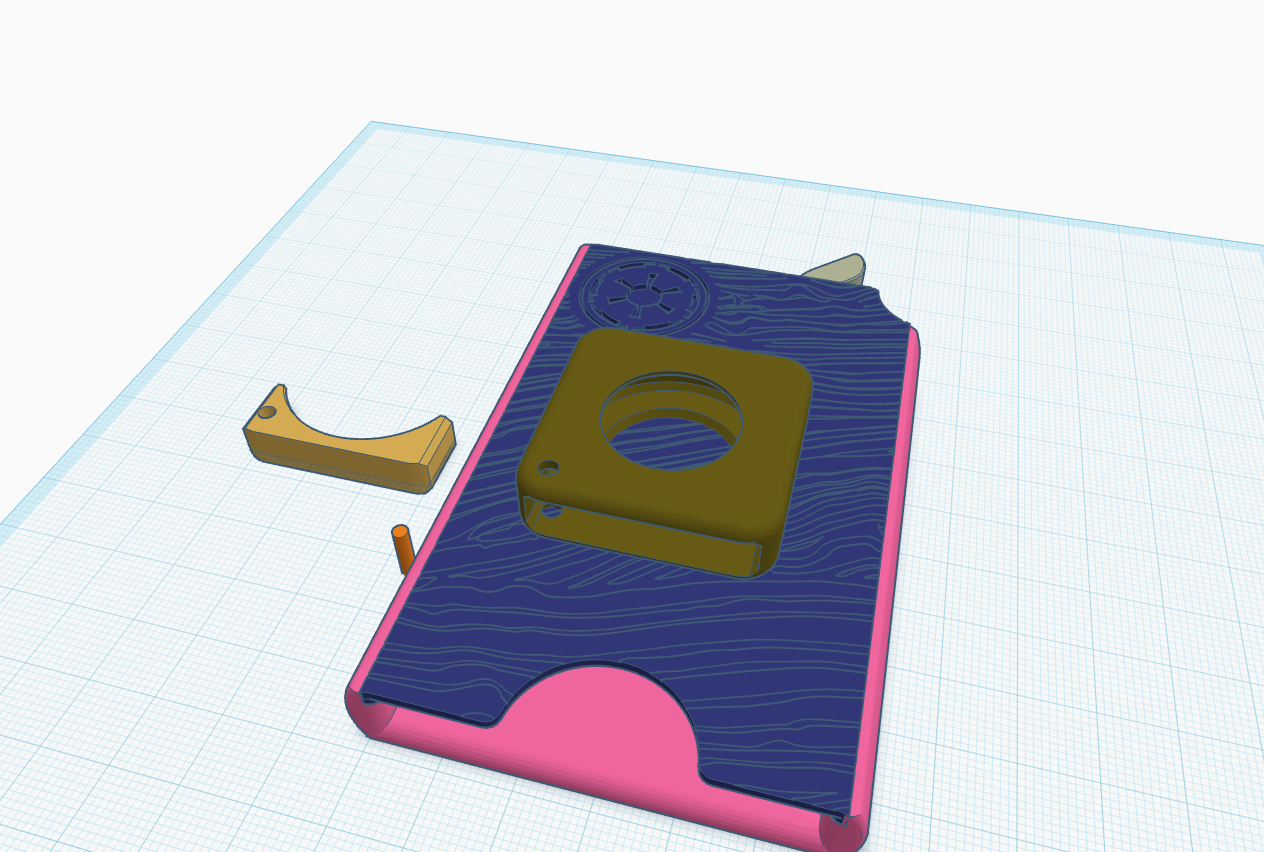 Beskar card wallet with air tag case.