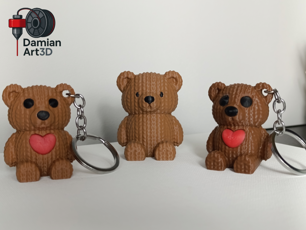 Knitted Teddy keychain — miniatura 4