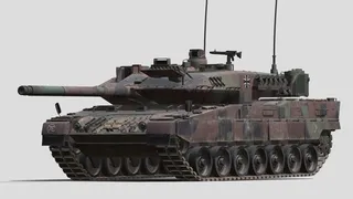 Leopard 2A7V with moving turret and barrel