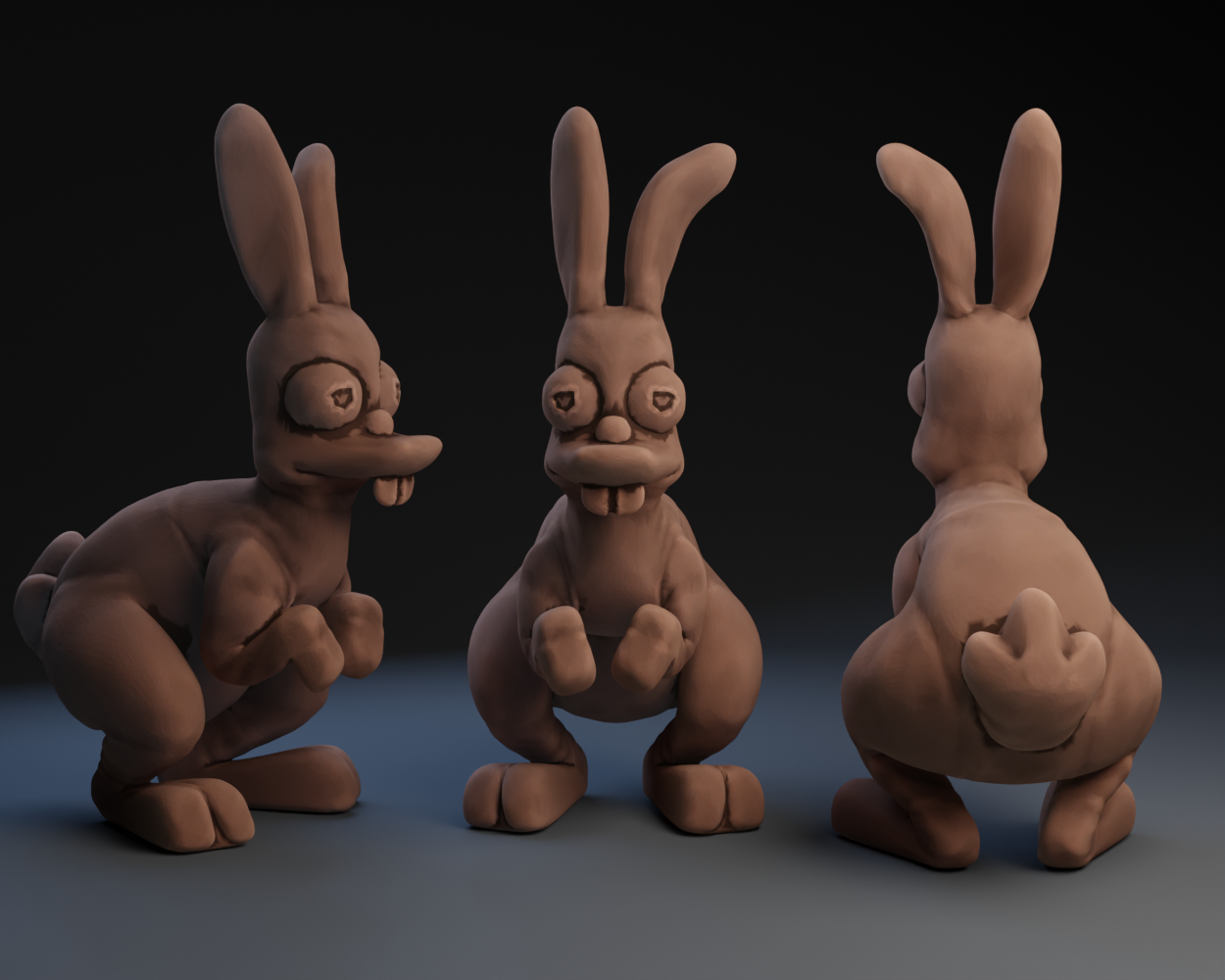 Simpsonesque Choclate Bunny
