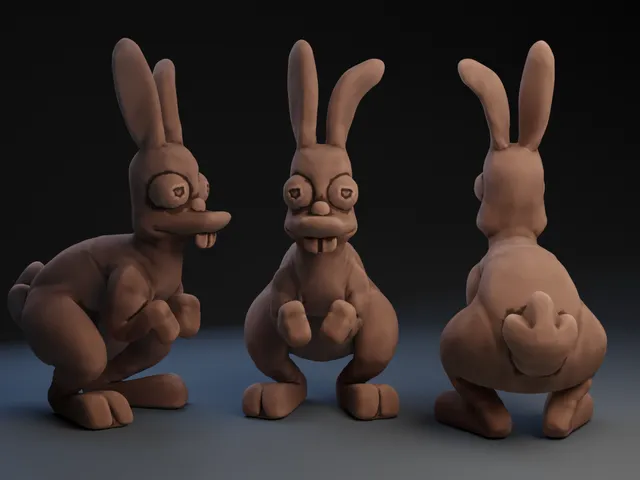 Simpsonesque Choclate Bunny