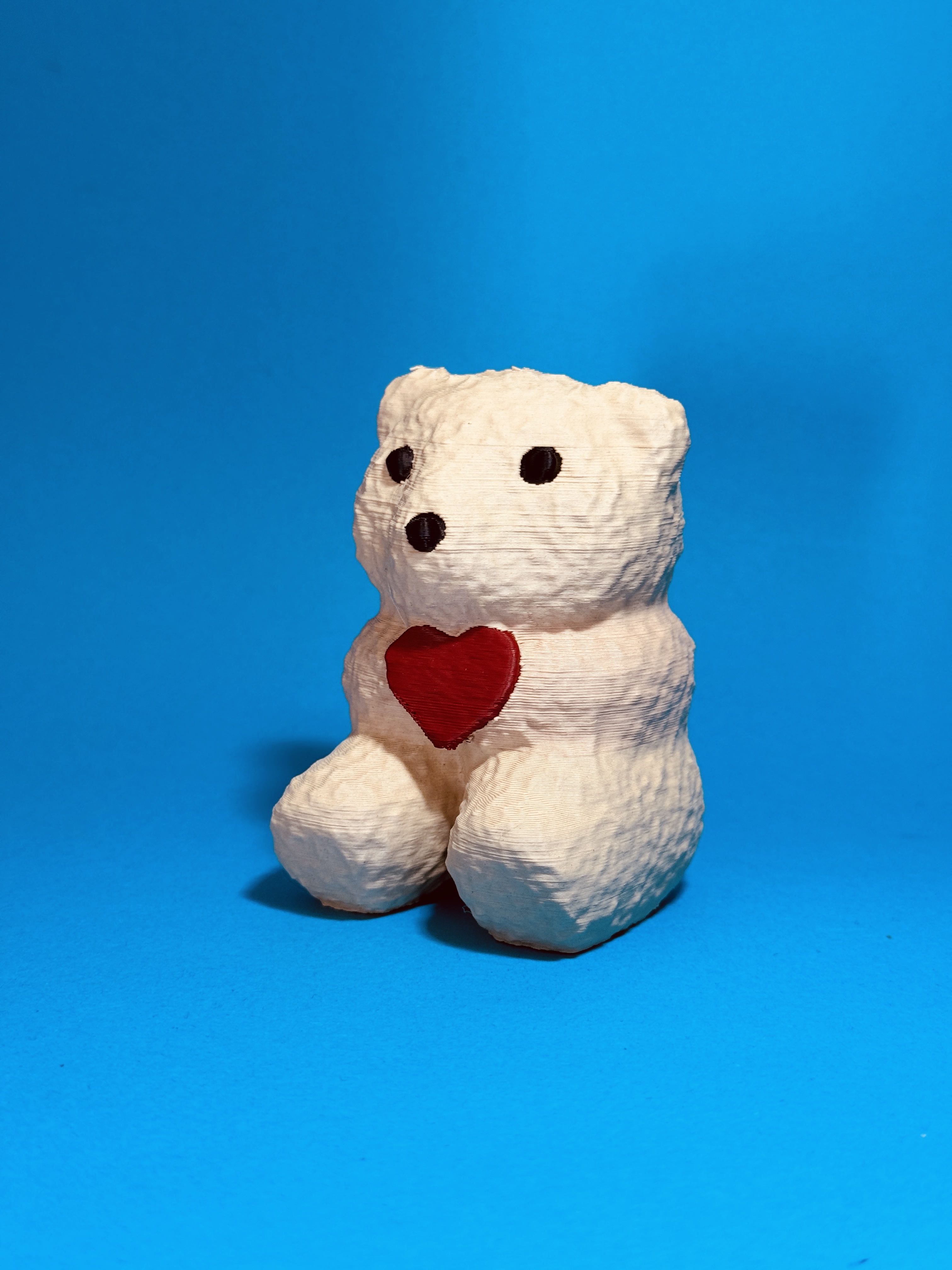 Teddybear with heart (scanned)