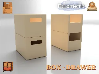 Parametric modular Drawer stackable  | Tiroir Modulaire Paramétrique superposable / Box parametric for drawer