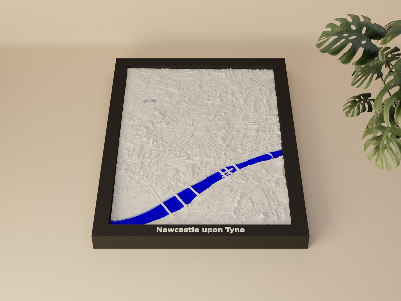 Newcastle upon Tyne, United Kingdom - 3D Miniature
