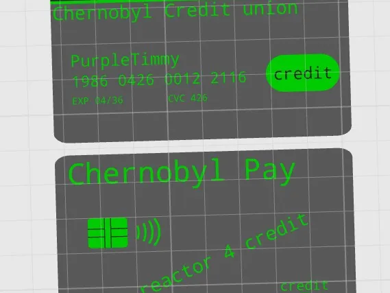 Chernobyl Pay fake credit card