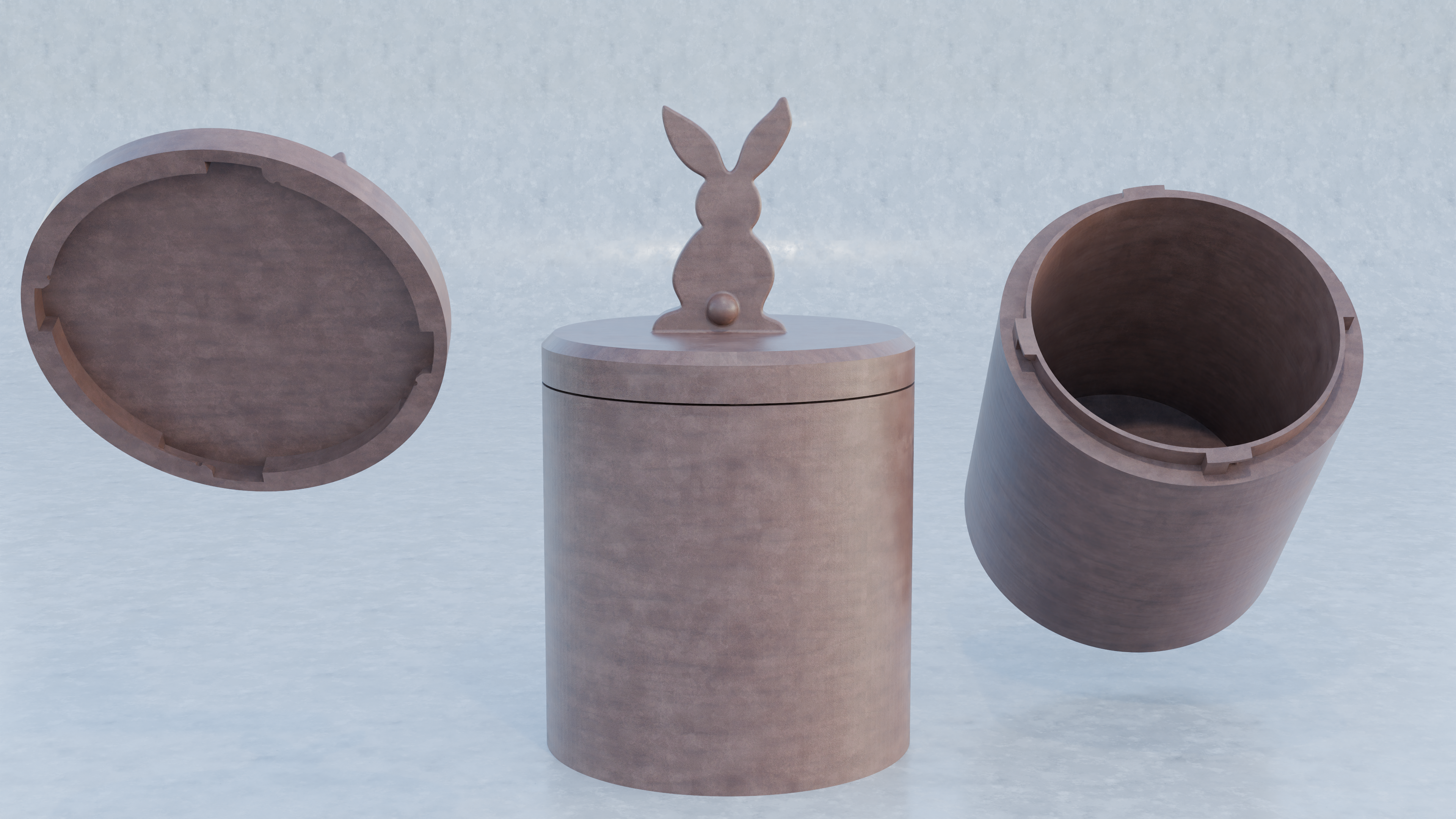 Easter Bunny Twist-Lock Treat Container
