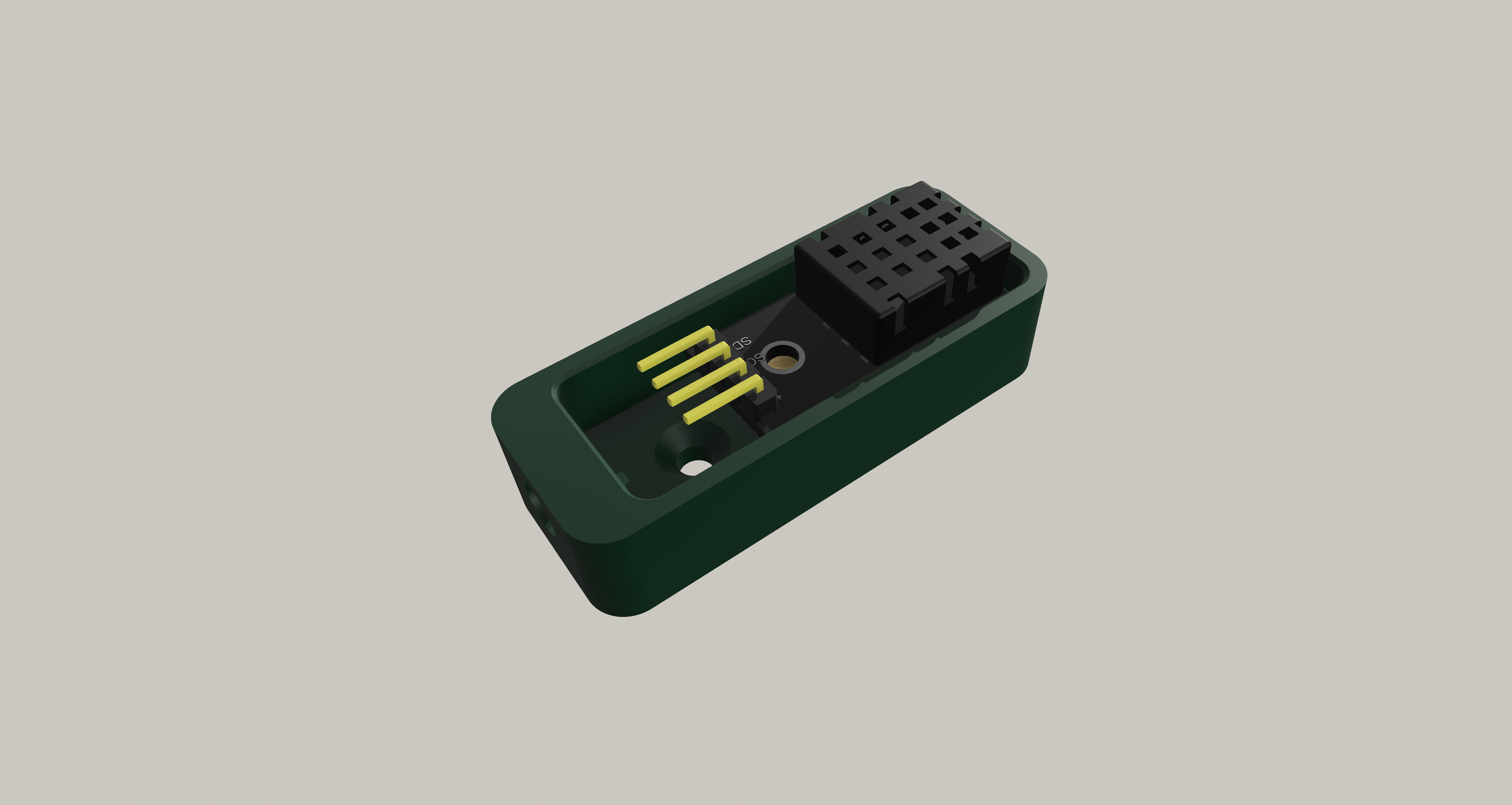 Miniatura 3 do modelo 3D DHT20 Sensor Case Housing