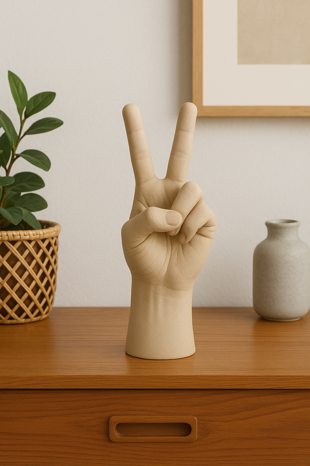Hand Peace  and Love Statuette