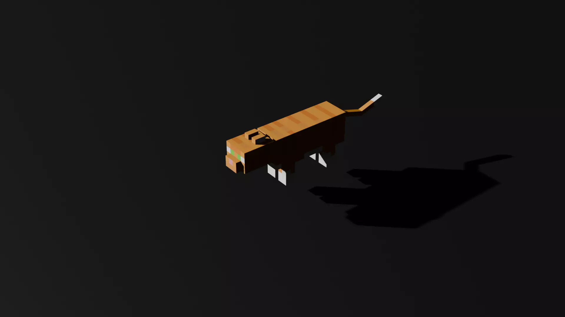 Minecraft Style Cat Pack - Stylized Voxel Feline Collection (Tuxedo, Siamese & Orange)