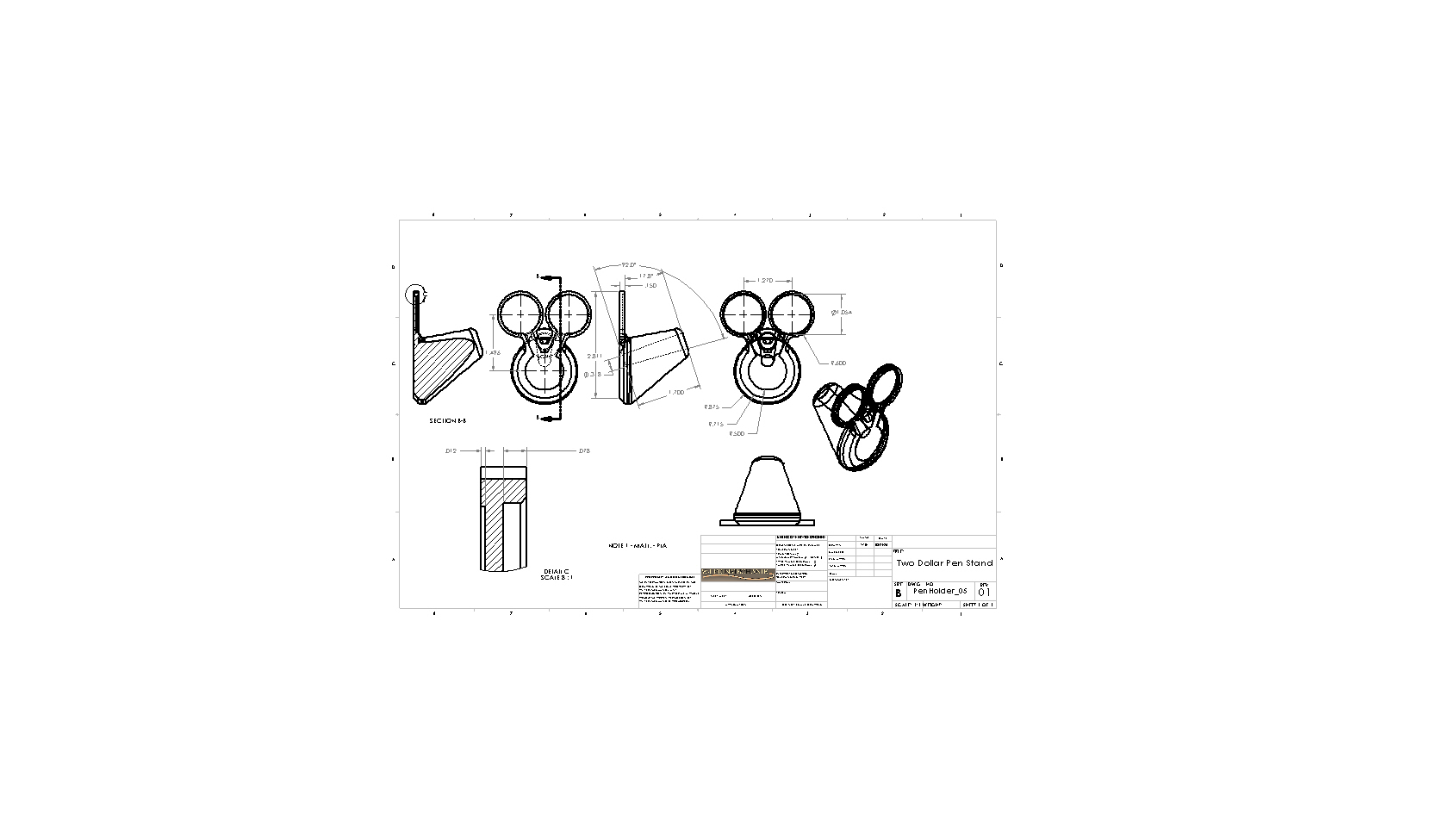 Two Dollar Pen Stand — miniatura 4