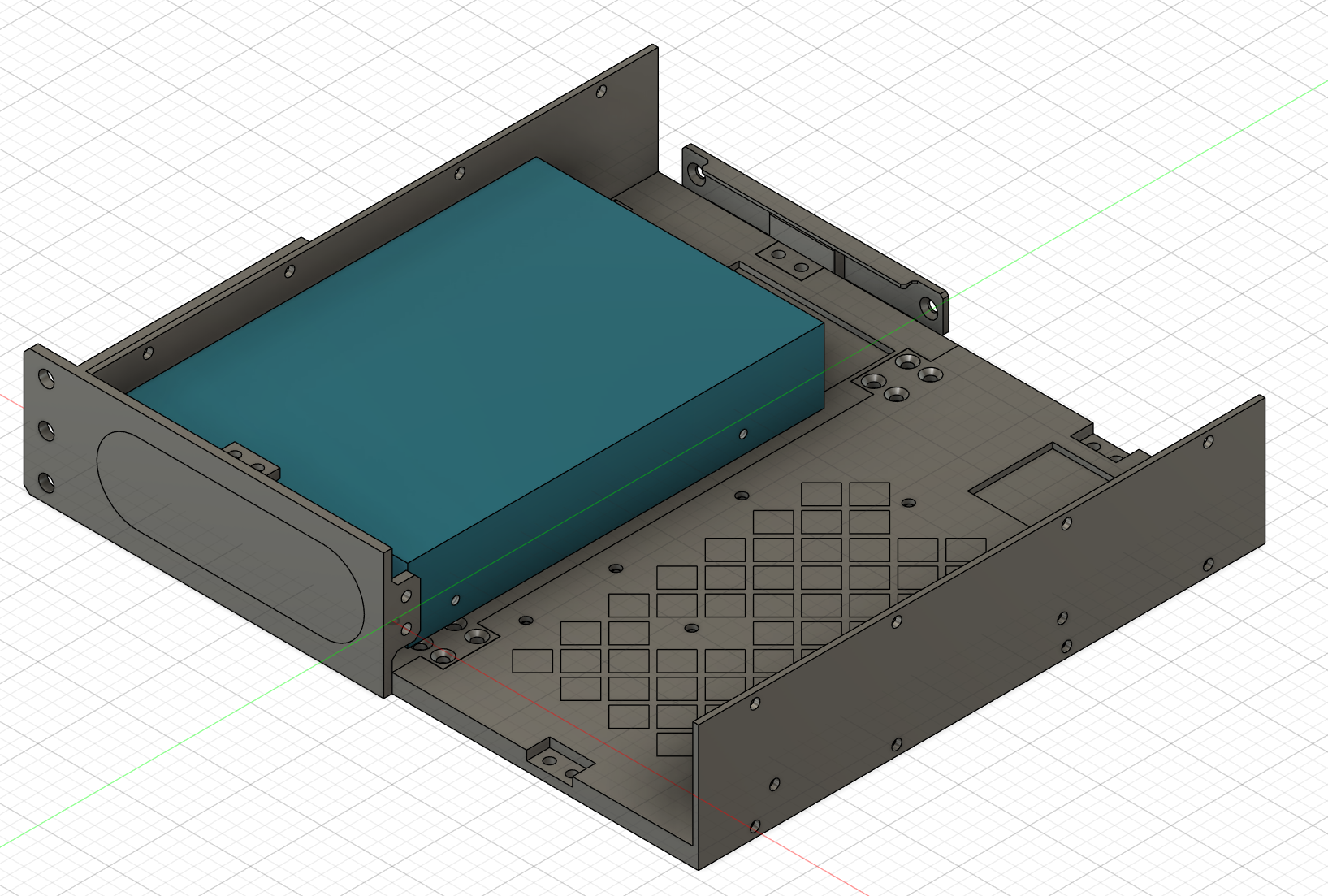 10 inch rack shelf for 3.5/2.5 drives and flexatx psu