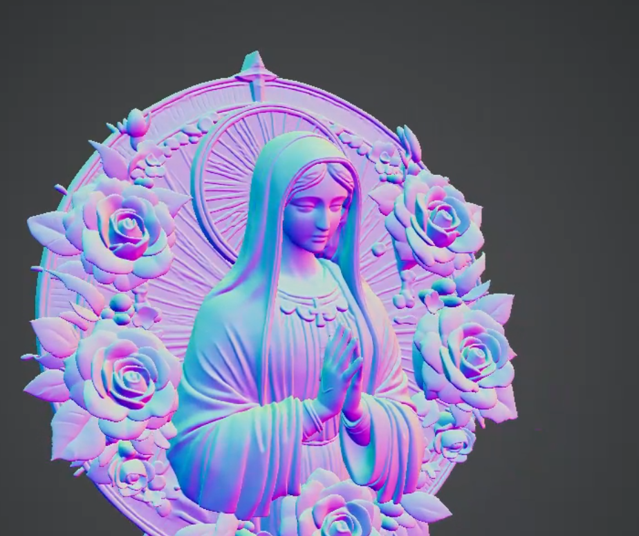 religious statue 3d model (7)