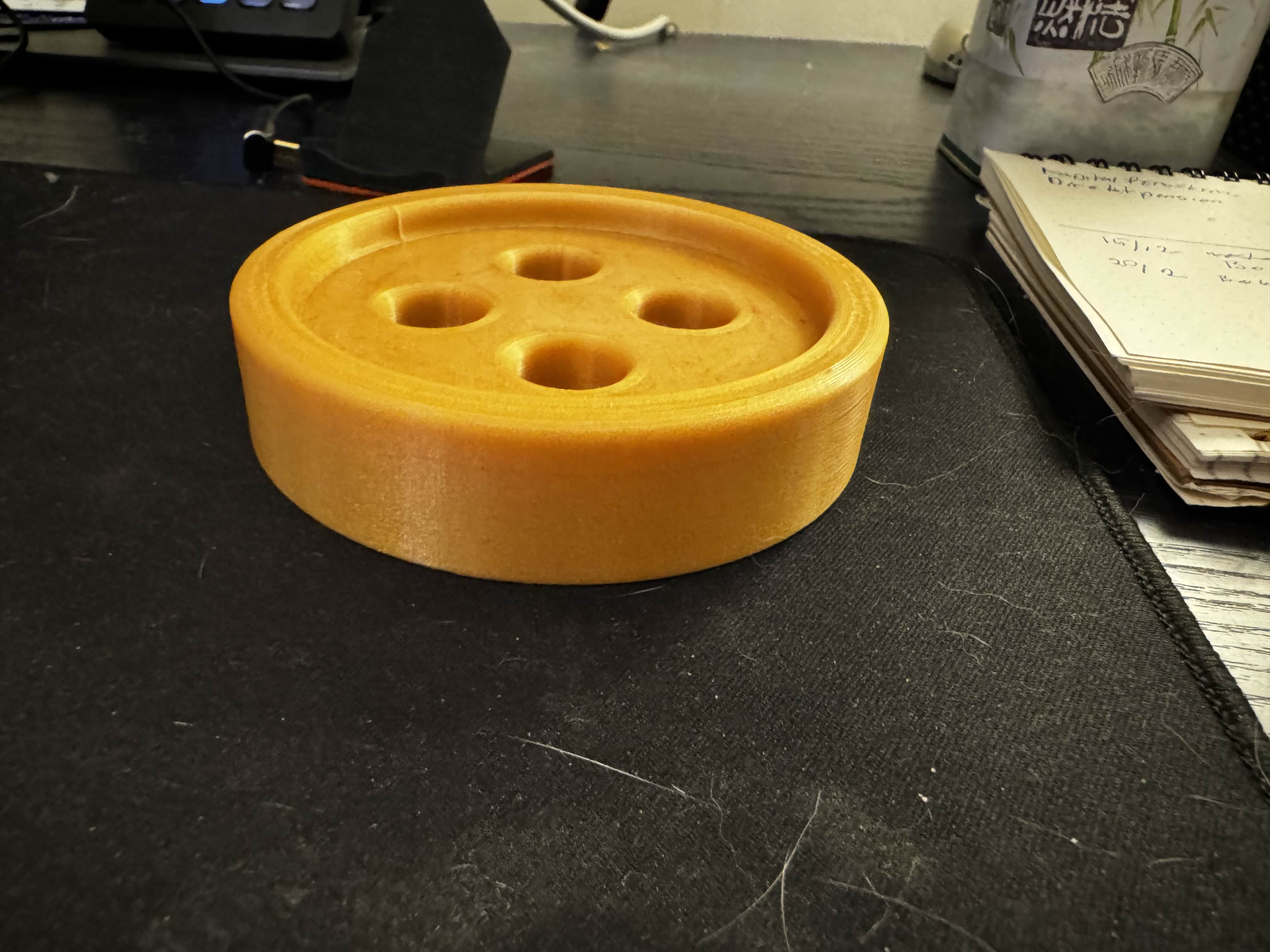 Coaster that is a big button