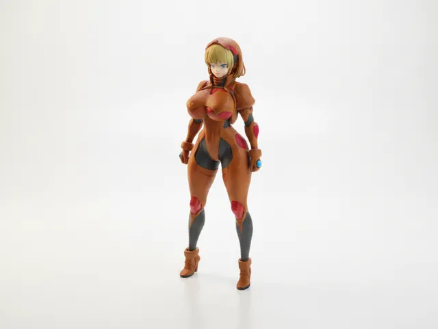 Busty Lady Figurine Female Character 3D Printable