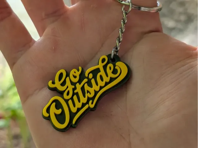 Go Outside - Keychain