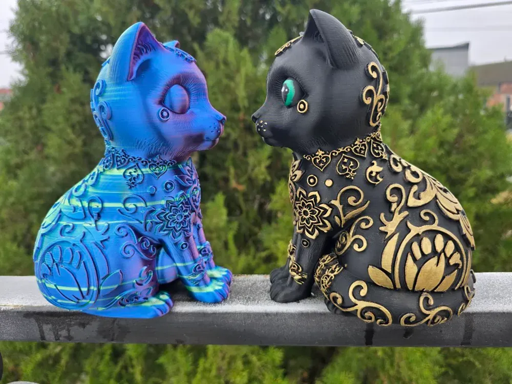 RUSSIAN BLUE CAT ORNAMENTAL FIGURE by Messy_Panda | Download free