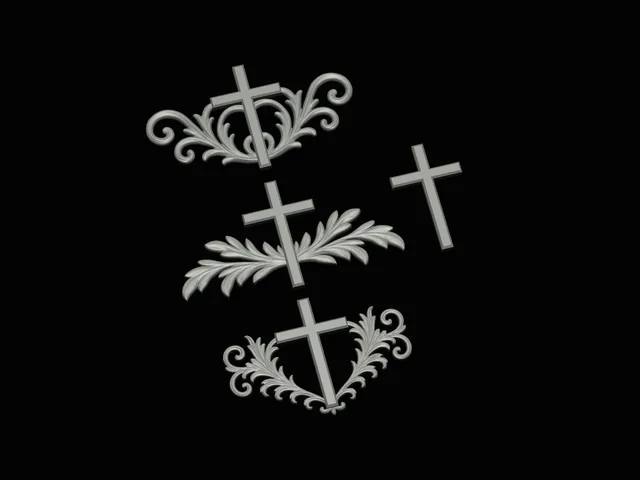 relief set cross symbol model