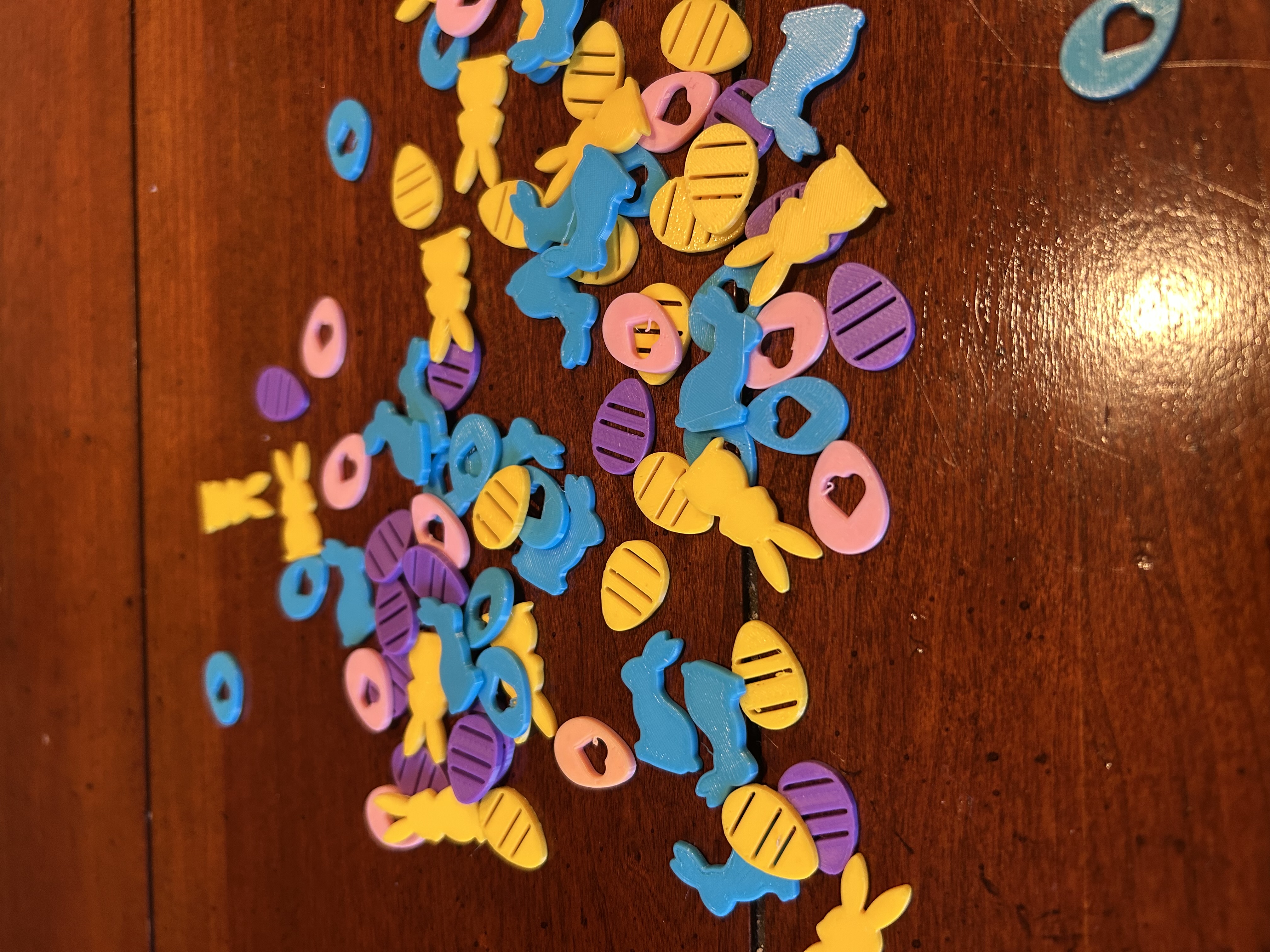 Easter Confetti Bunny Egg Rabbit 4 colors 1 Plate