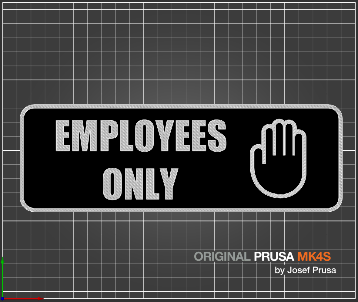 Employees Only Sign
