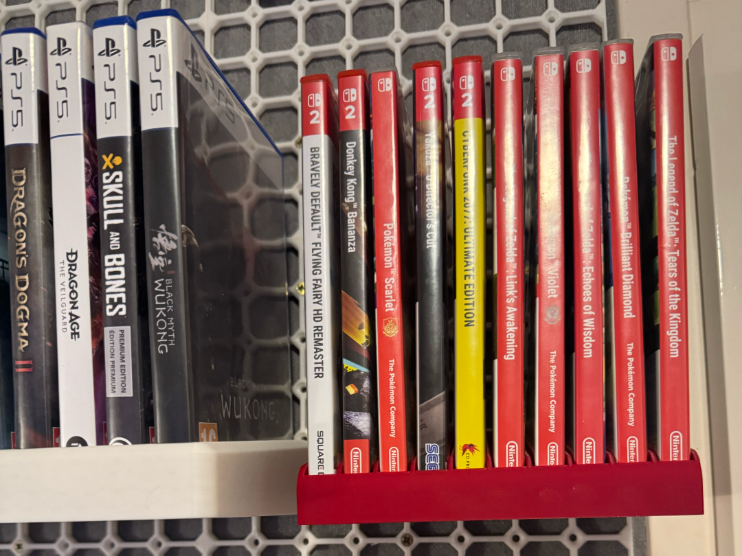 Opengrid holder for Switch (2) games