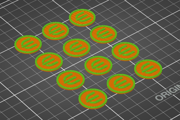 Žeton do košíku 3D model
