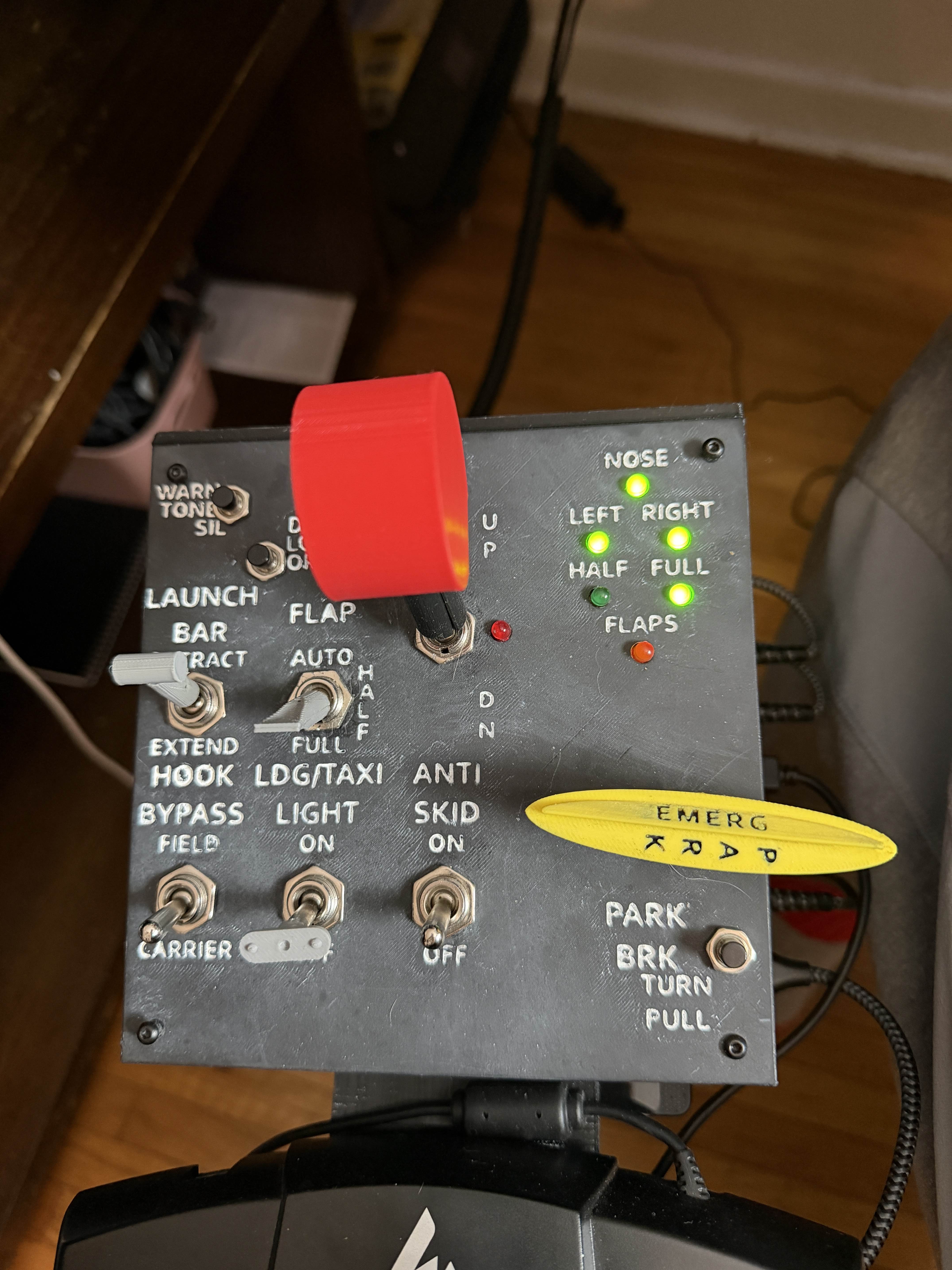 F/A-18 Left Vertical Panel Button Box