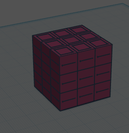 Rubiks cube statue