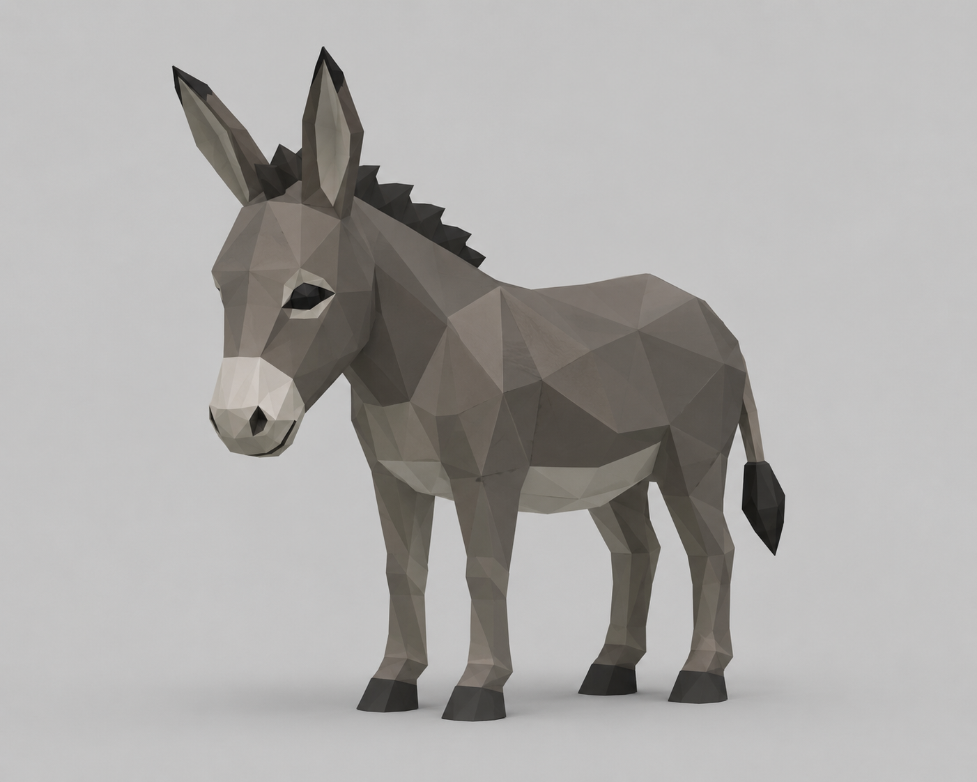 Low Poly Donkey