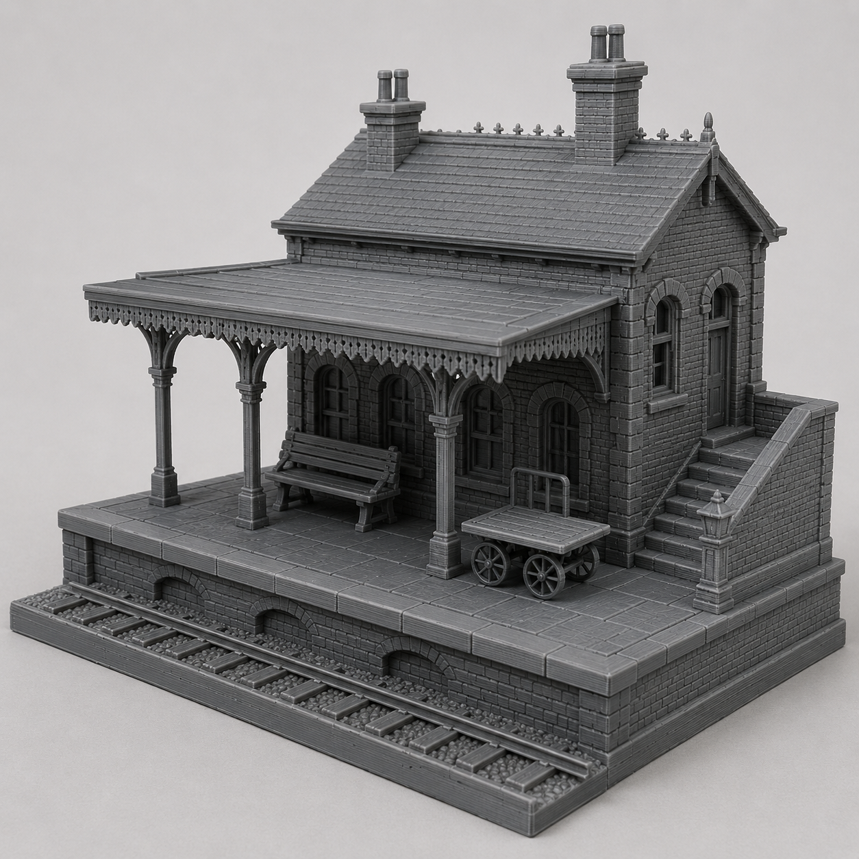 Viktorianischer Bahnhof/Victorian railway station