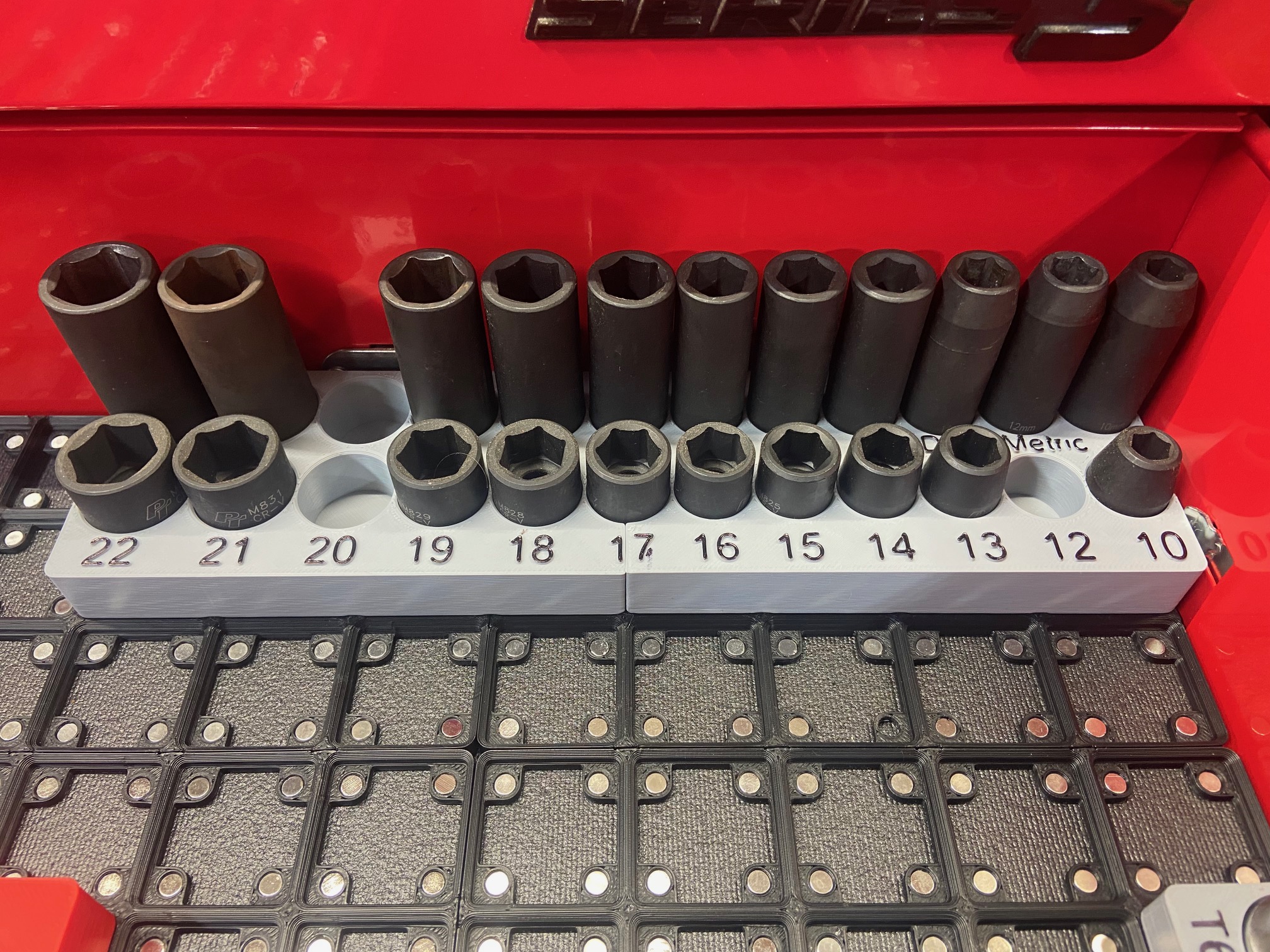 Performance Tool 1/2 Drive Metric Impact Socket Holder