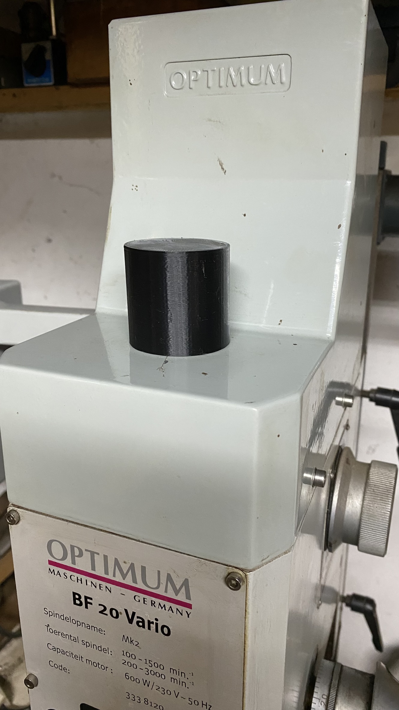 spindle cover for G0704/KC20/BF20 milling table