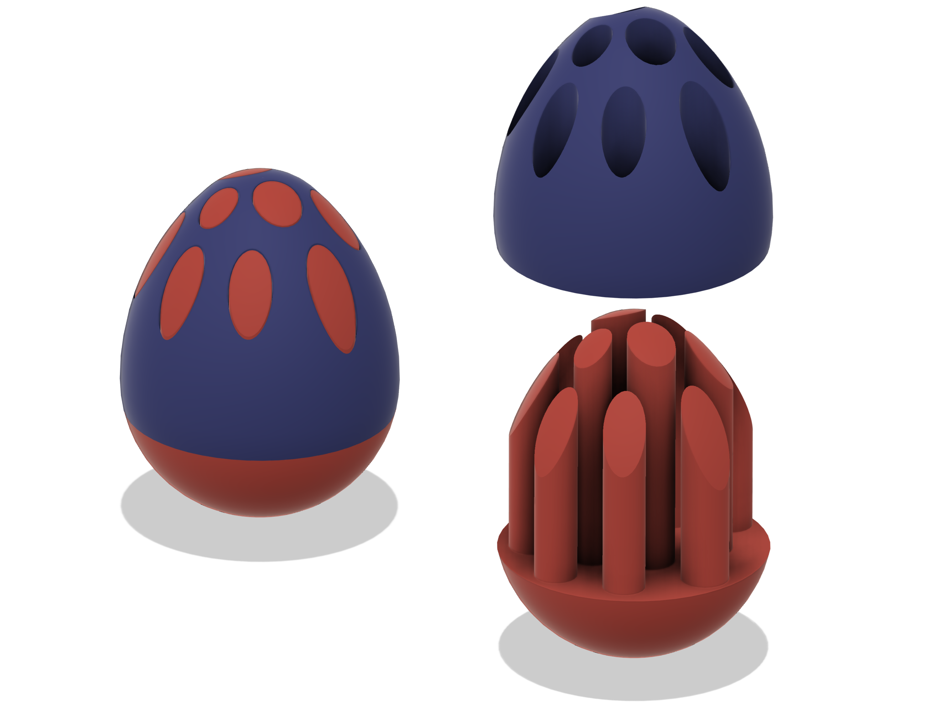 Single Extruder - Dual Color - Eggs (fusion360)