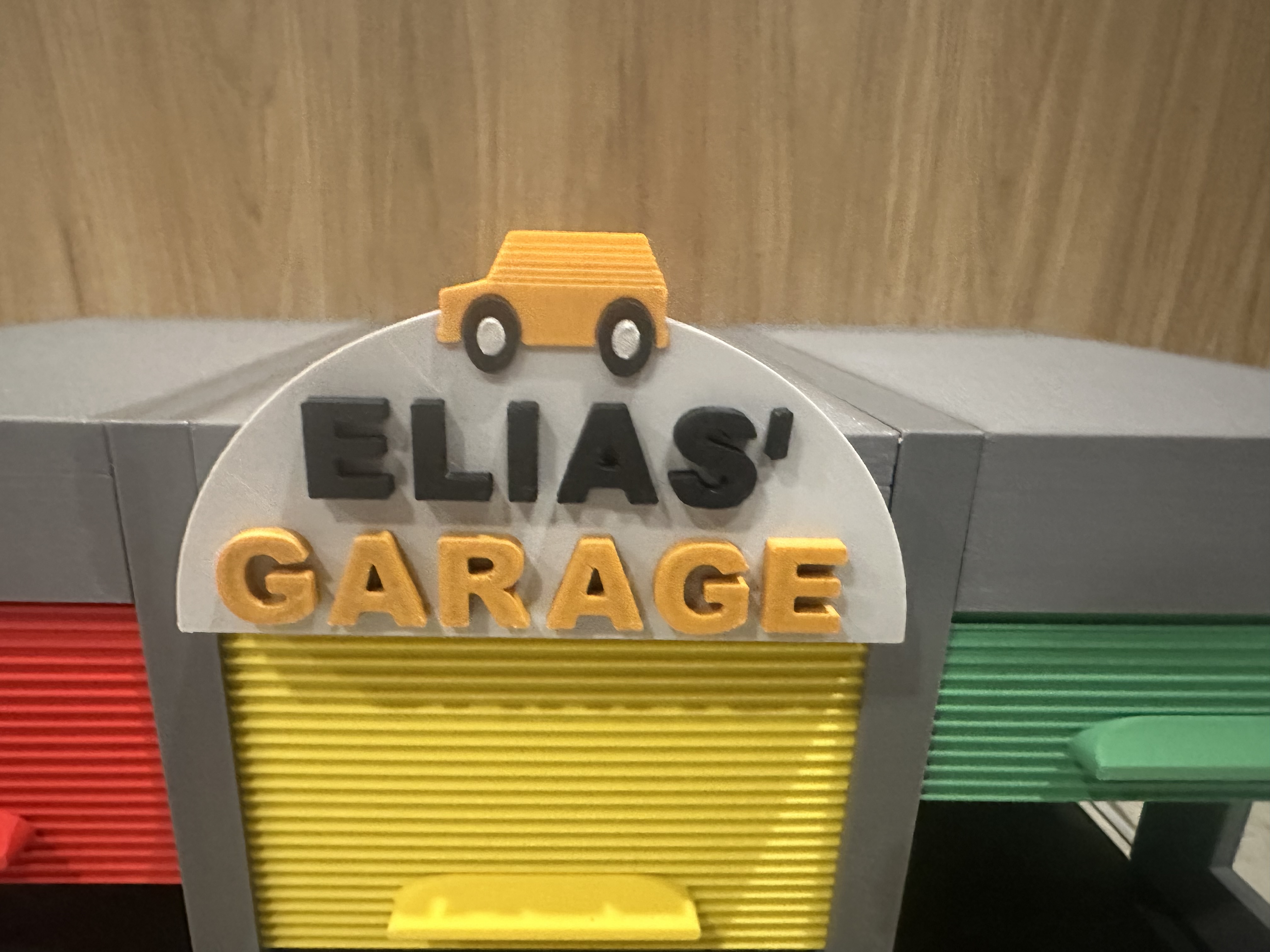 Toy garage signage