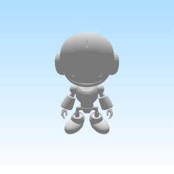 Miniatura 4 do modelo 3D robot humanoïde