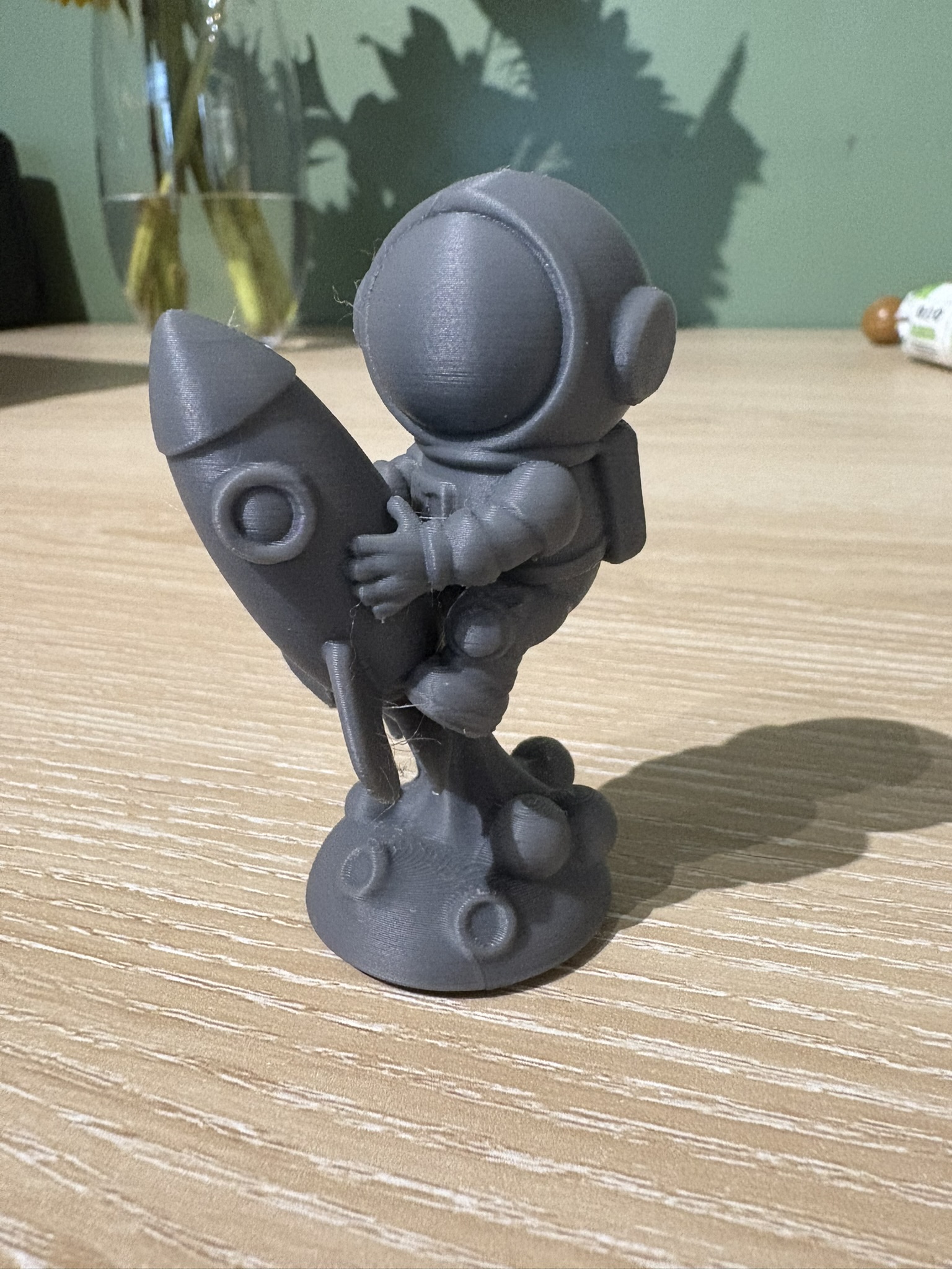 Spaceman Riding Rocket Model