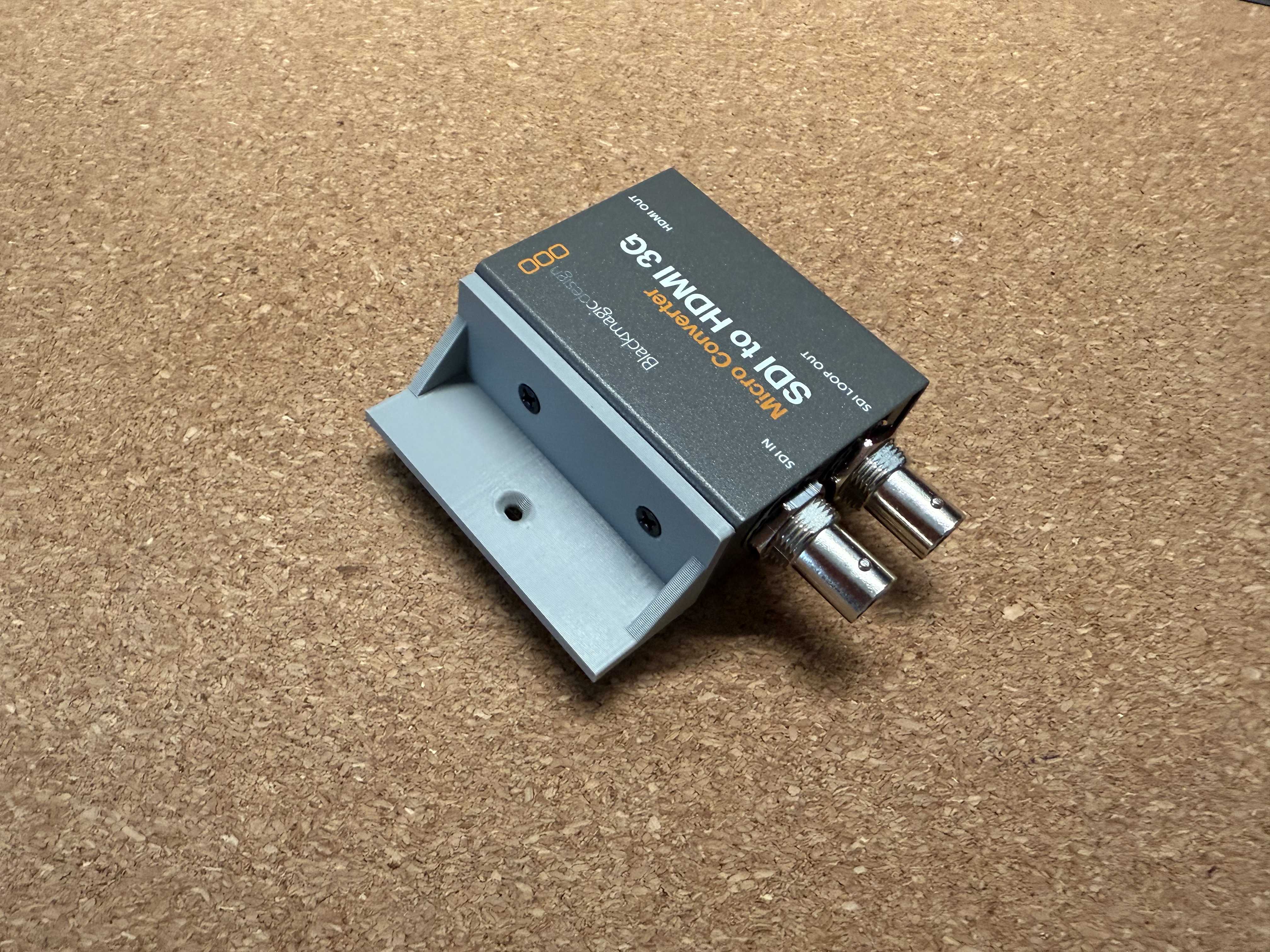 Mount for Blackmagic SDI to HDMI Converter