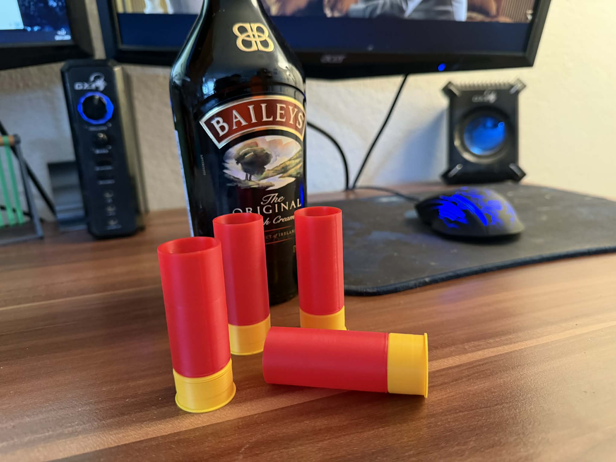 Party shotgun cartridge shot for drinking