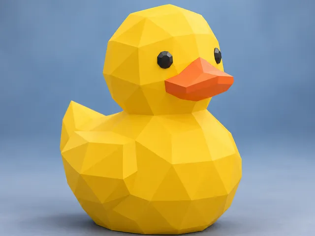 Low Poly Rubber Duck