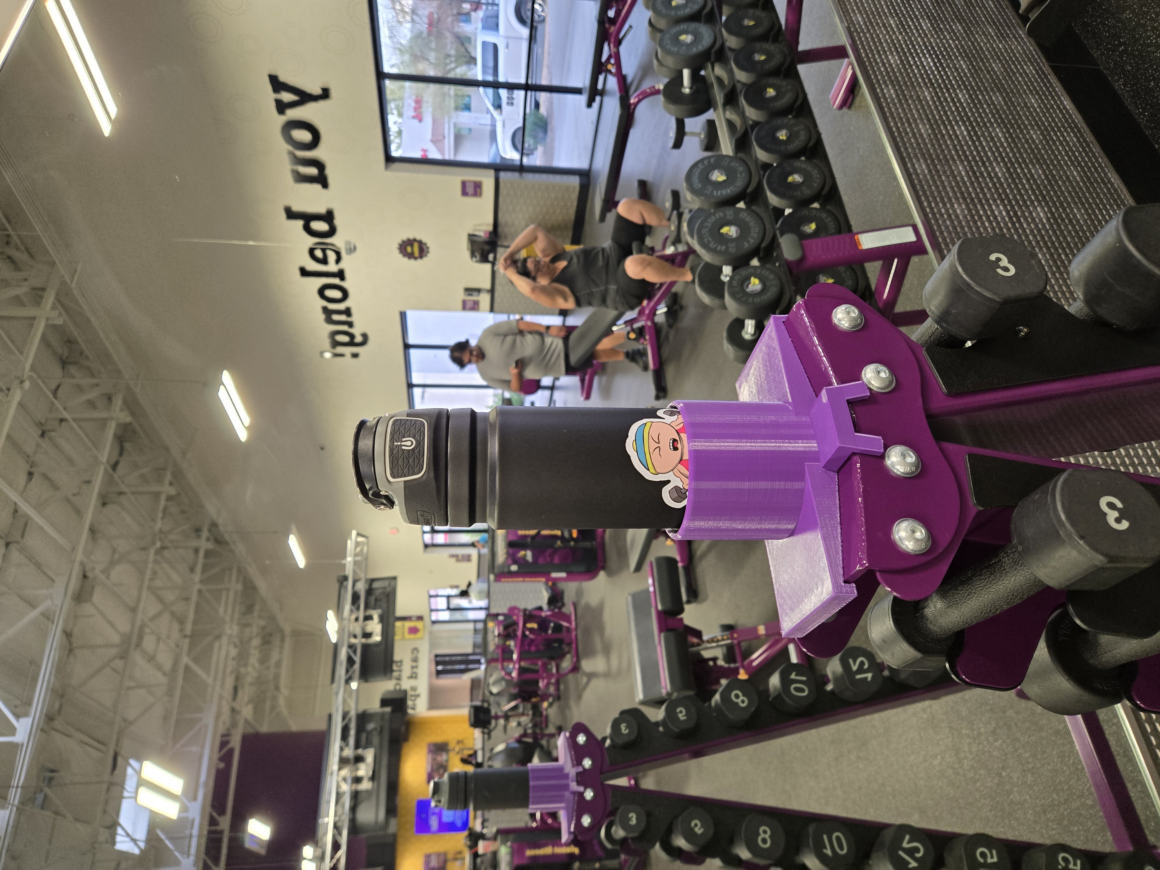 Planet Fitness Cupholder - Baby Dumbbell Rack