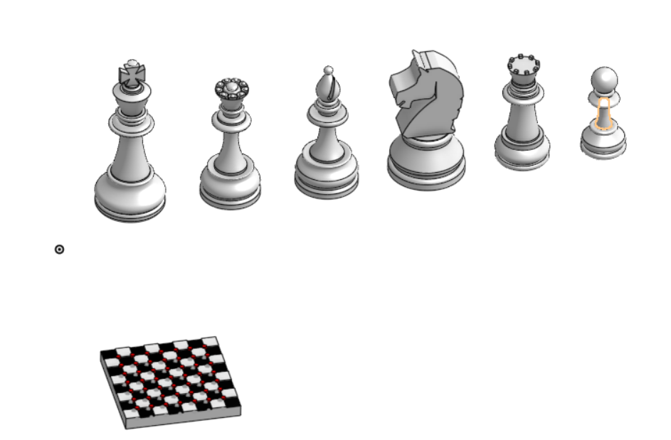 Chess Pieces + Board